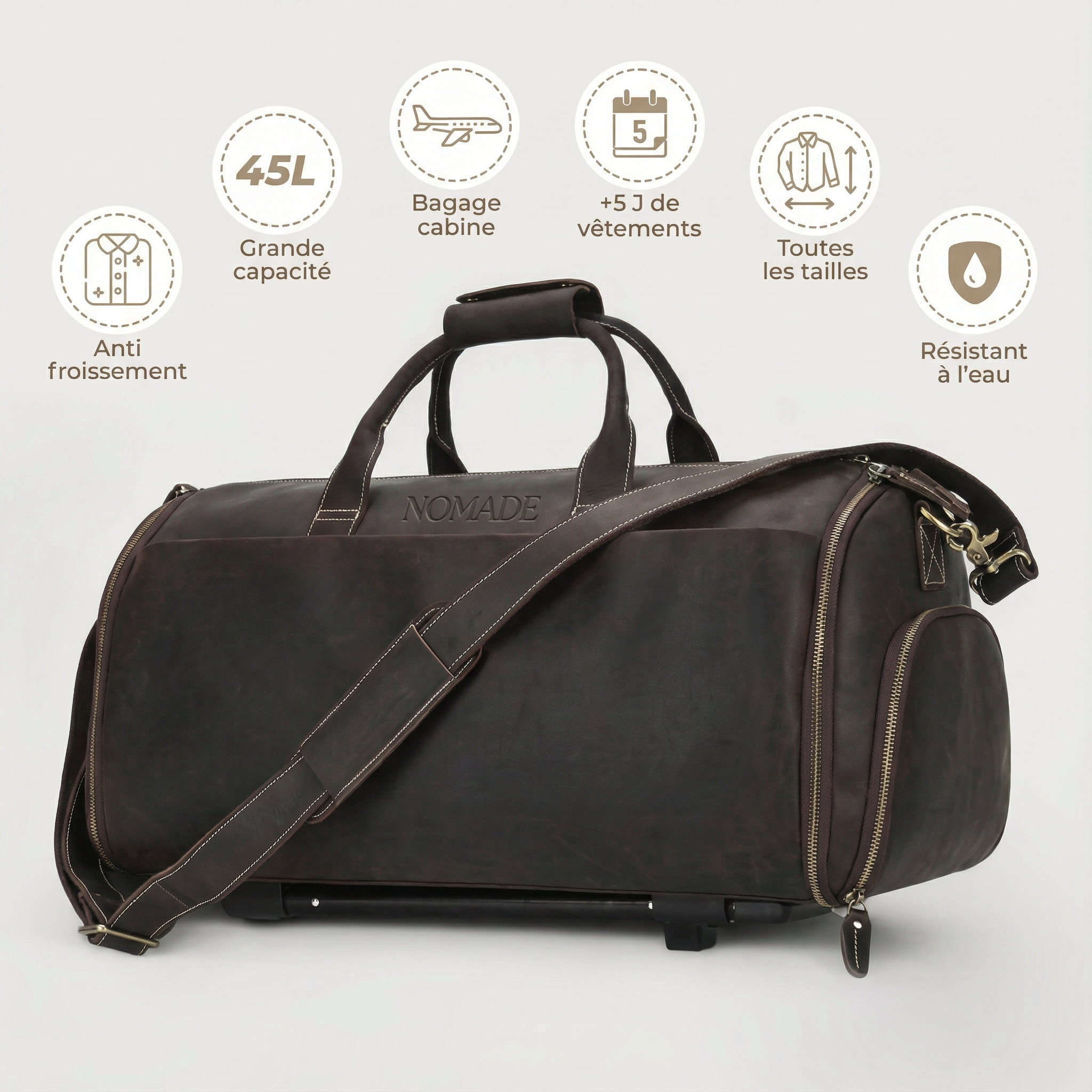 NOMADE - Valise Cuir